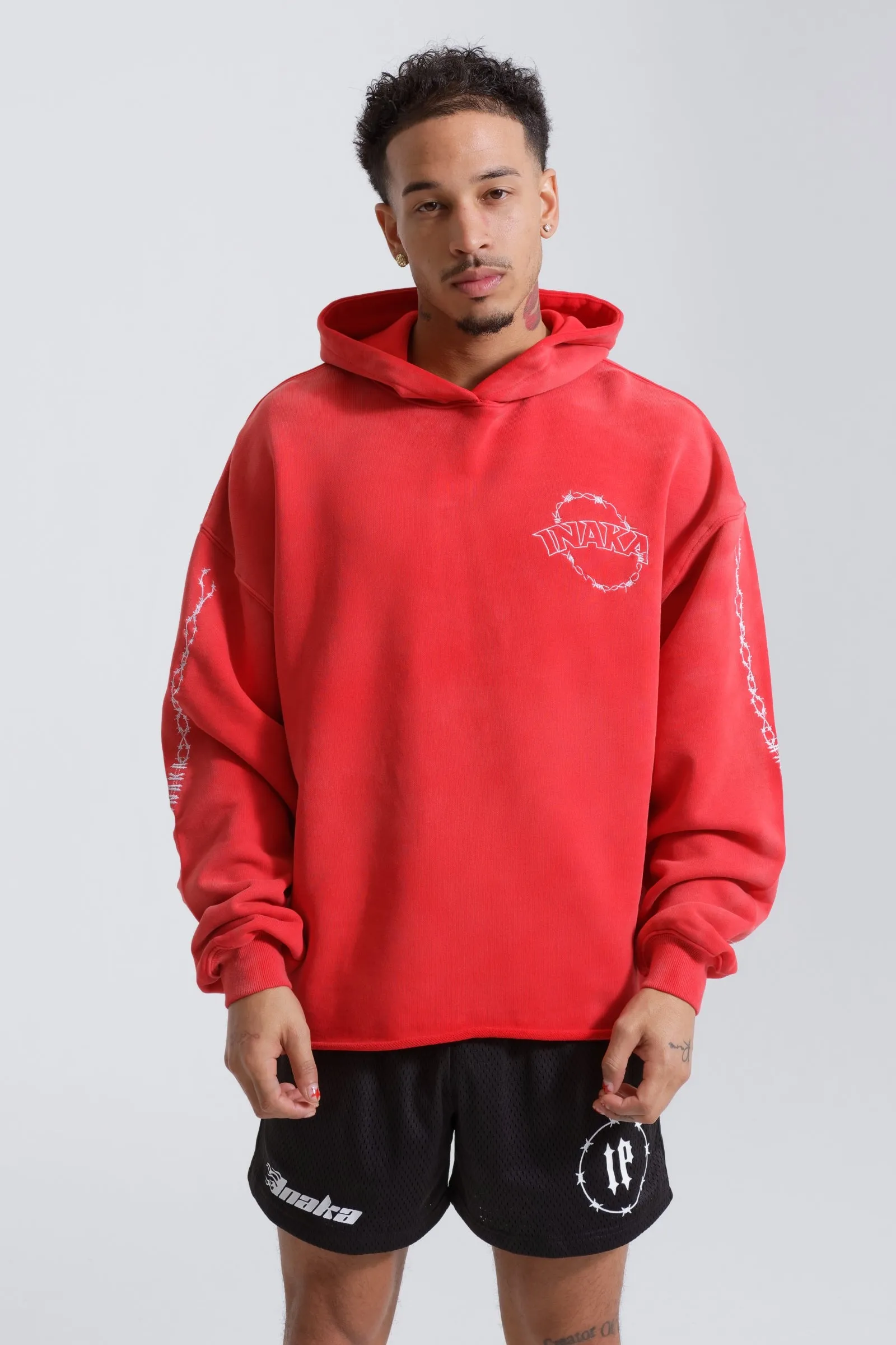 LASSO HOODIE - CRIMSON sold by Inaka power product image thumbnail 3