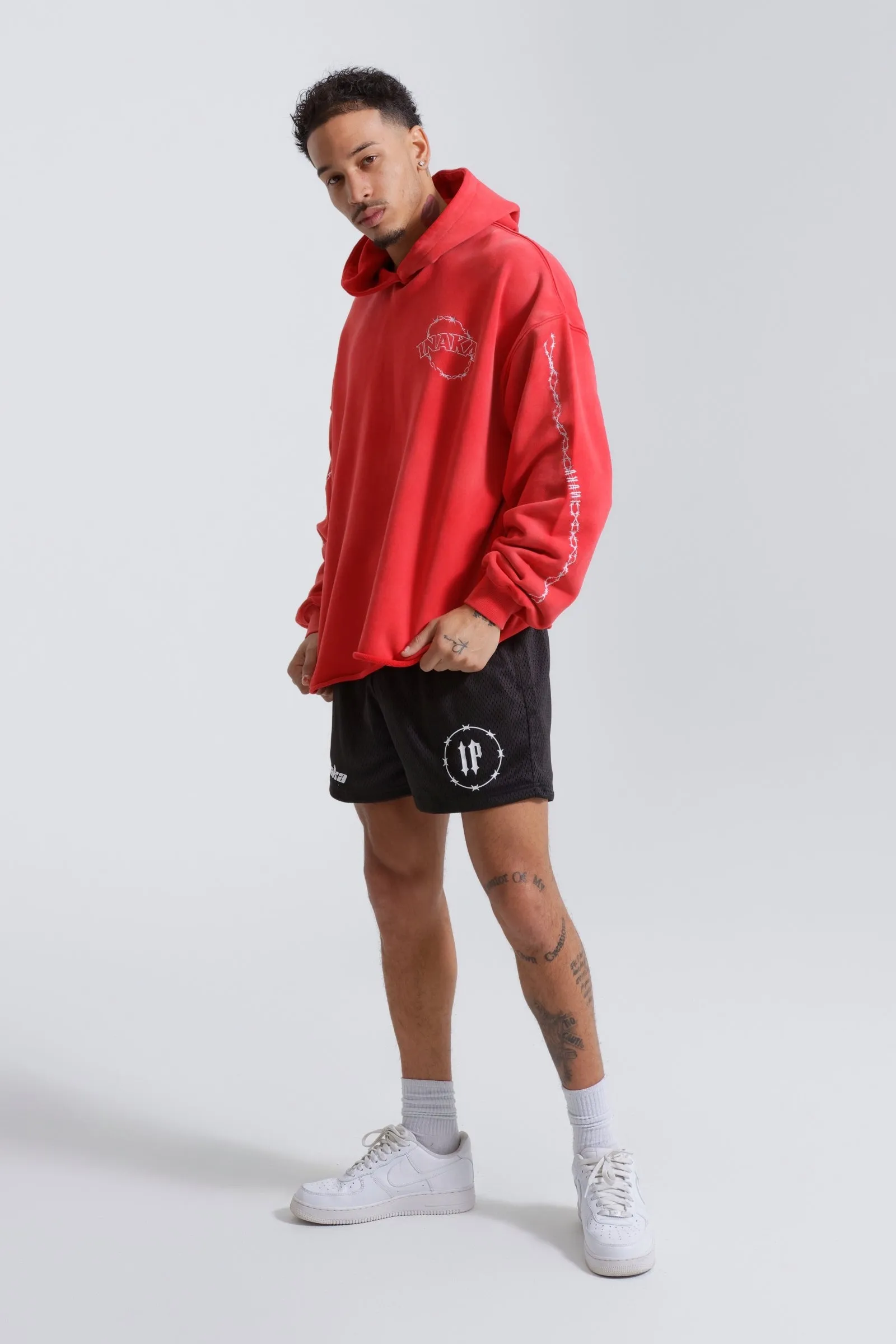 LASSO HOODIE - CRIMSON sold by Inaka power product image thumbnail 4