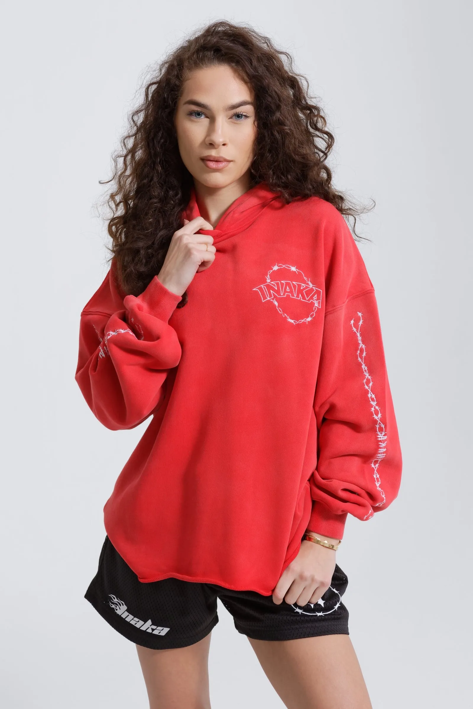 LASSO HOODIE - CRIMSON sold by Inaka power product image thumbnail 5