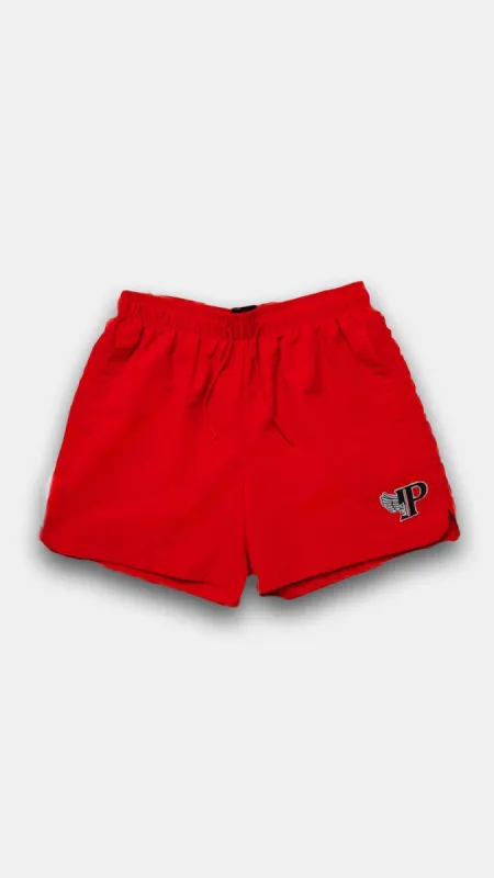 MEN'S NYLON WING SHORTS - RED sold by Inaka power