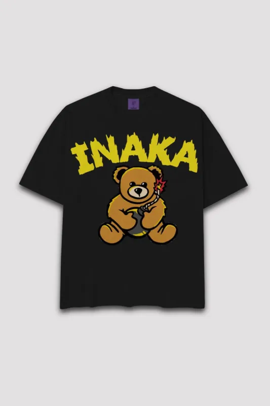 Boom Teddy Tee - Black sold by Inaka power