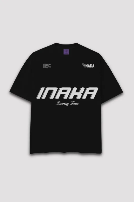 INAKA Running Team Tee - Black sold by Inaka power