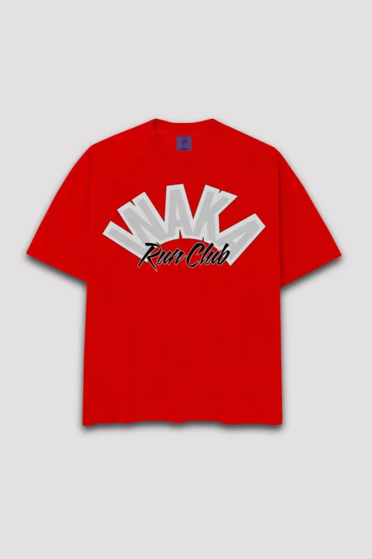 Bold Run Club Tee - Red sold by Inaka power