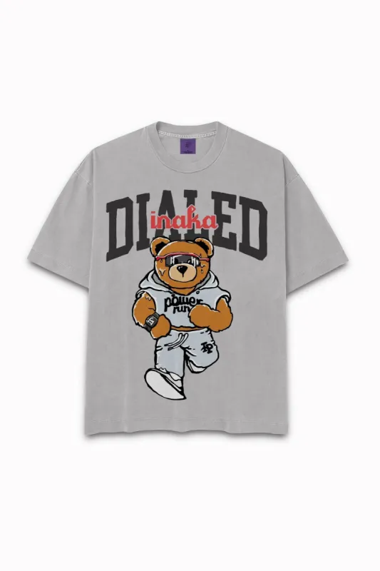 Locked In Teddy Tee - Grey sold by Inaka power