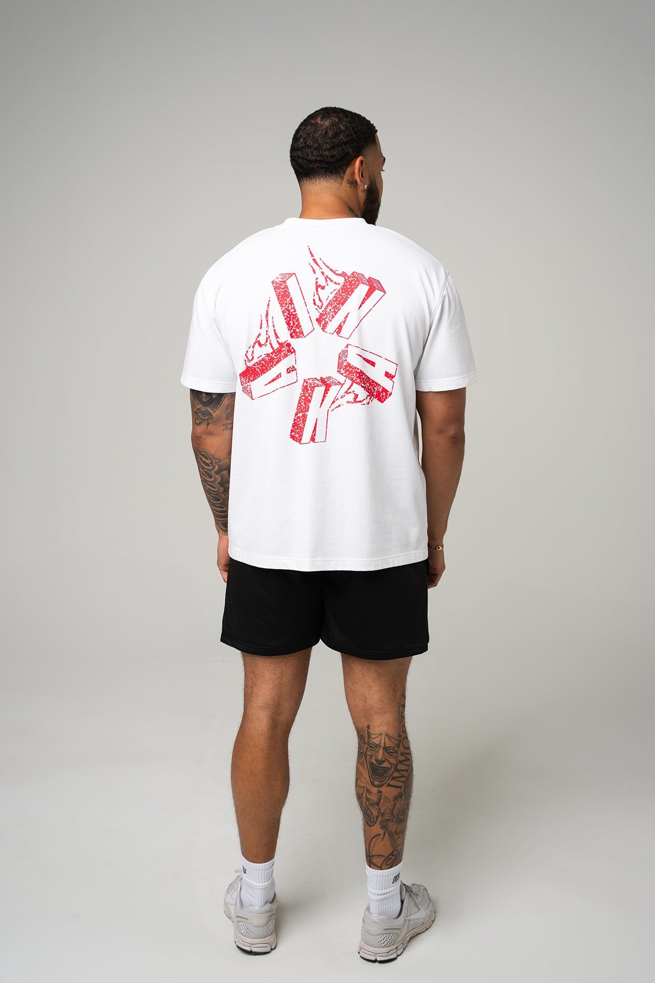 Flame Tee - White sold by Inaka power product image thumbnail 5