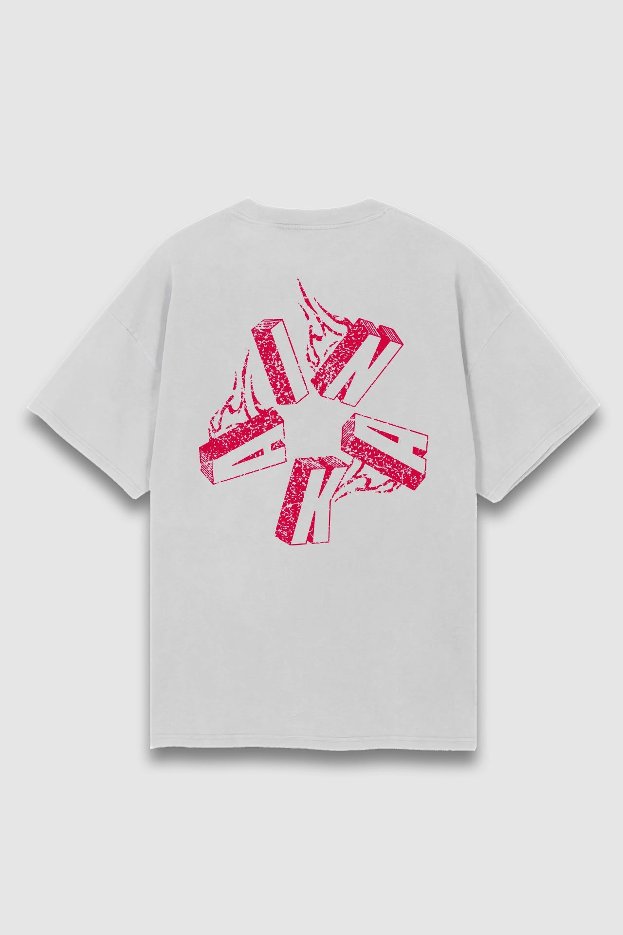 Flame Tee - White sold by Inaka power product image thumbnail 2