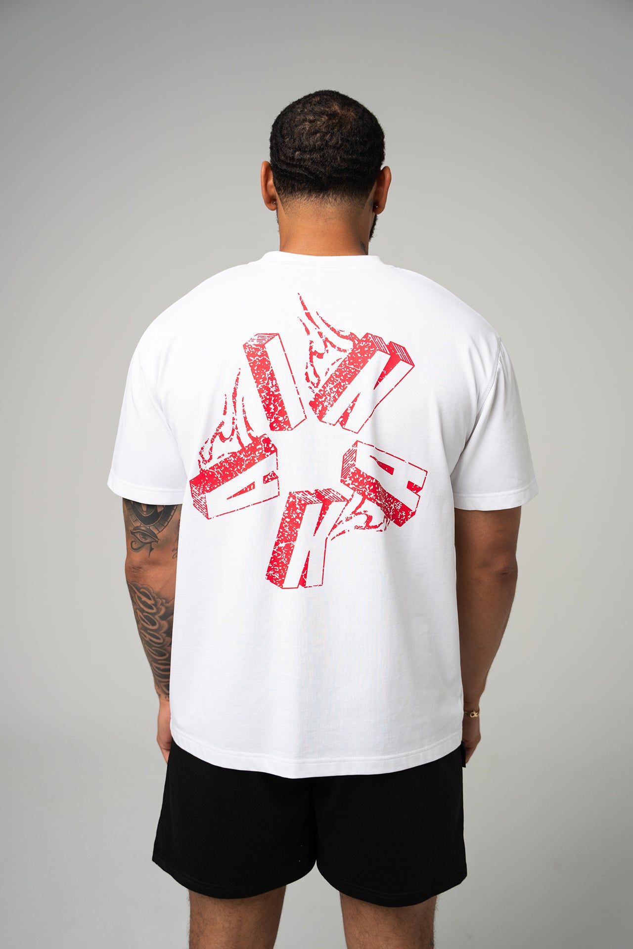 Flame Tee - White sold by Inaka power product image thumbnail 3