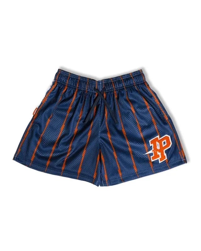 Pinstripe Shorts - Midnight Blue sold by Inaka power