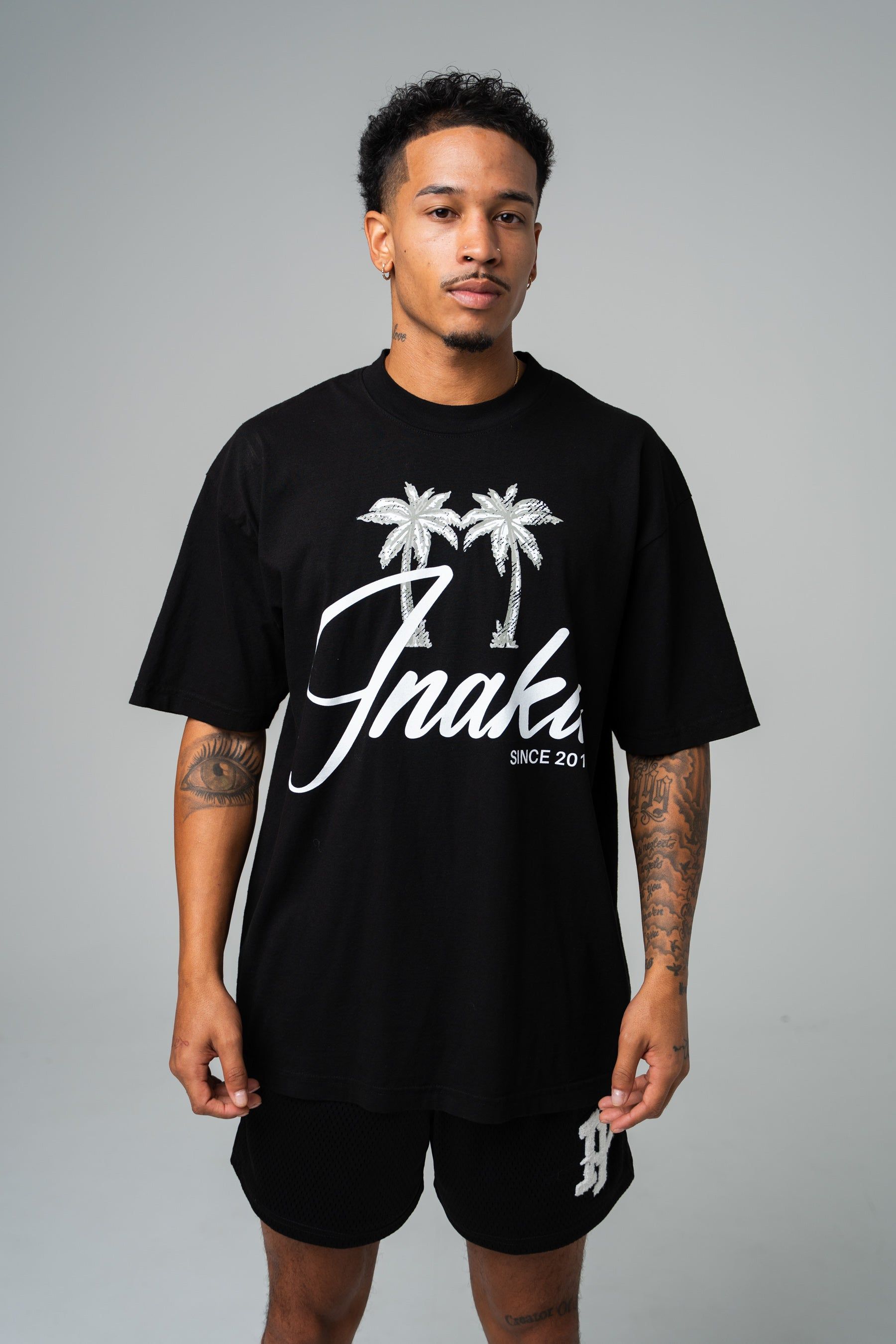 Jungle Script Tee - Black sold by Inaka power product image thumbnail 2