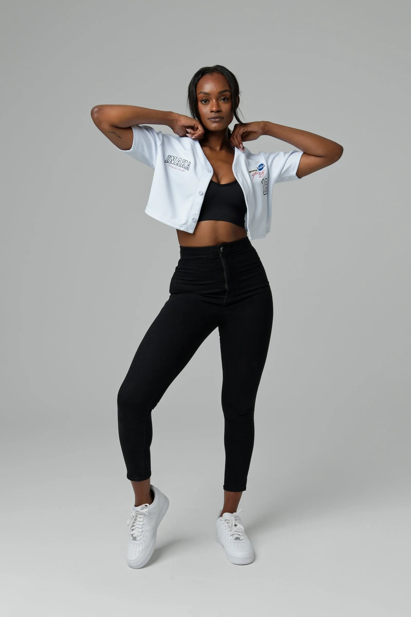 WOMEN'S IPRS CROPPED JERSEY - WHITE sold by Inaka power product image thumbnail 4
