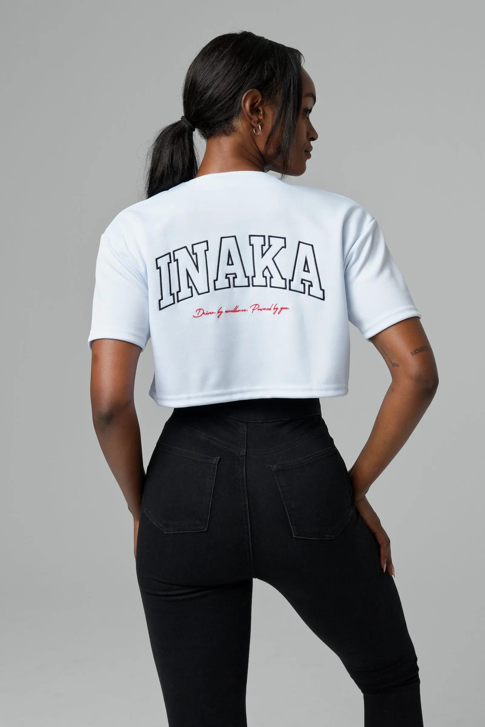 WOMEN'S IPRS CROPPED JERSEY - WHITE sold by Inaka power product image thumbnail 2