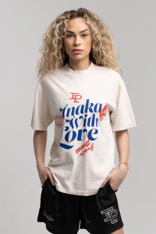 With Love Tee - Cream sold by Inaka power