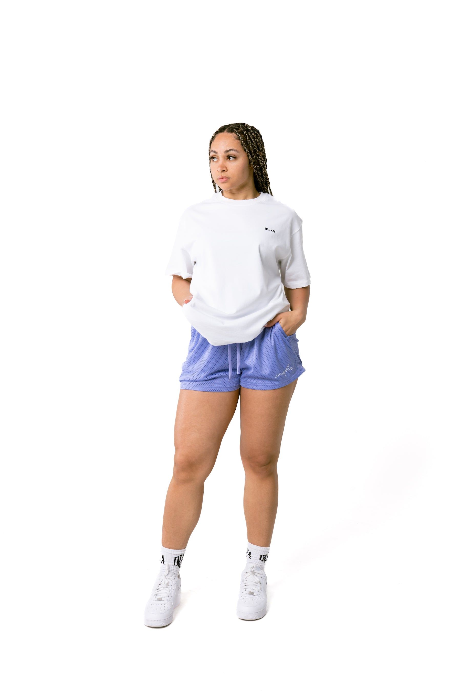 WOMEN'S BASIC SHORTS - BLUE VIOLET sold by Inaka power product image thumbnail 5