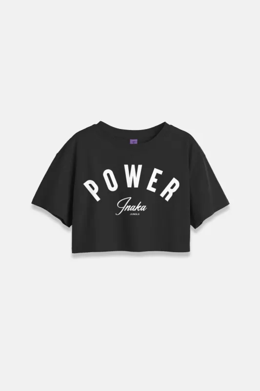 STATEMENT CROP TEE - ESPRESSO sold by Inaka power