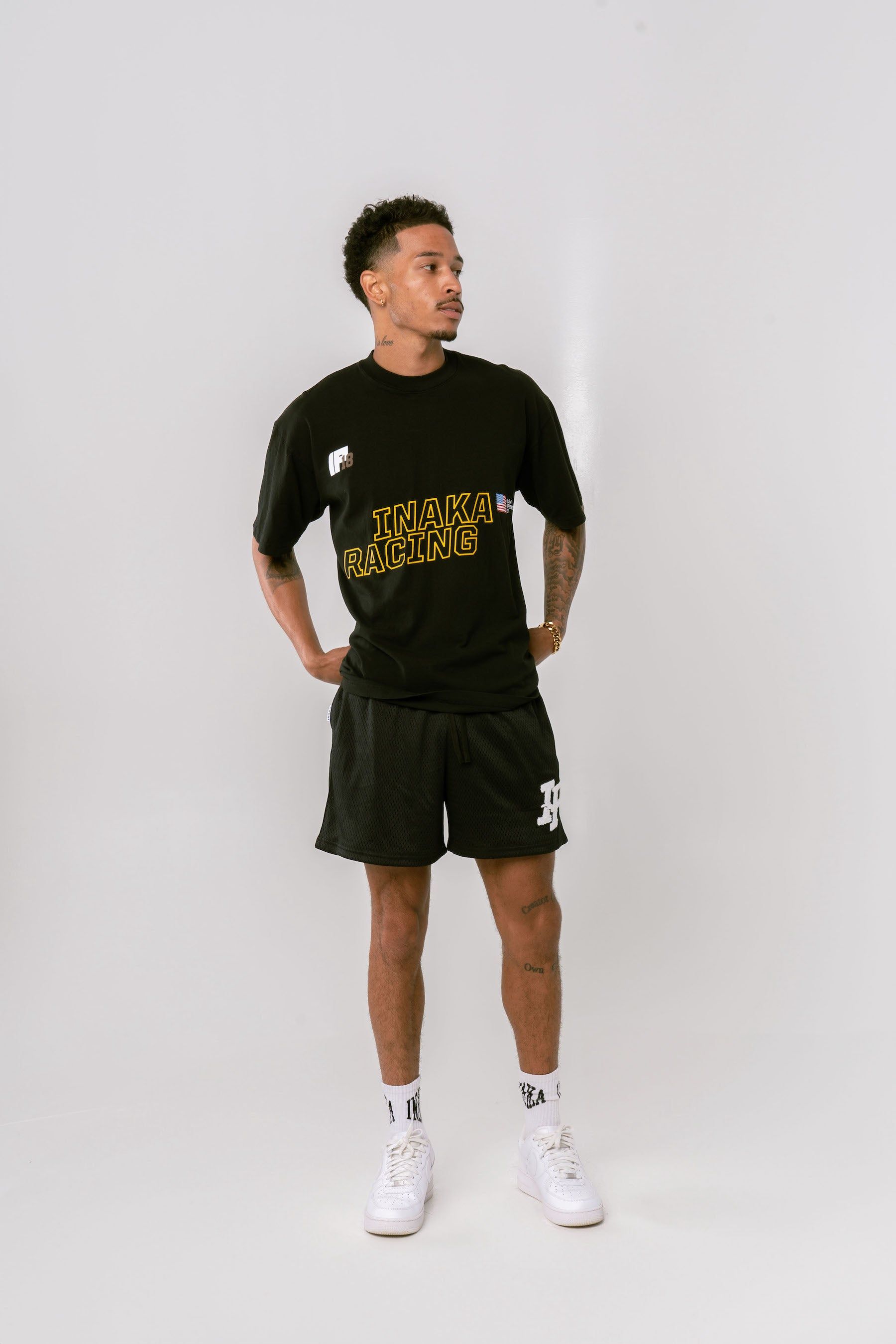 Track Tee - Black sold by Inaka power product image thumbnail 4