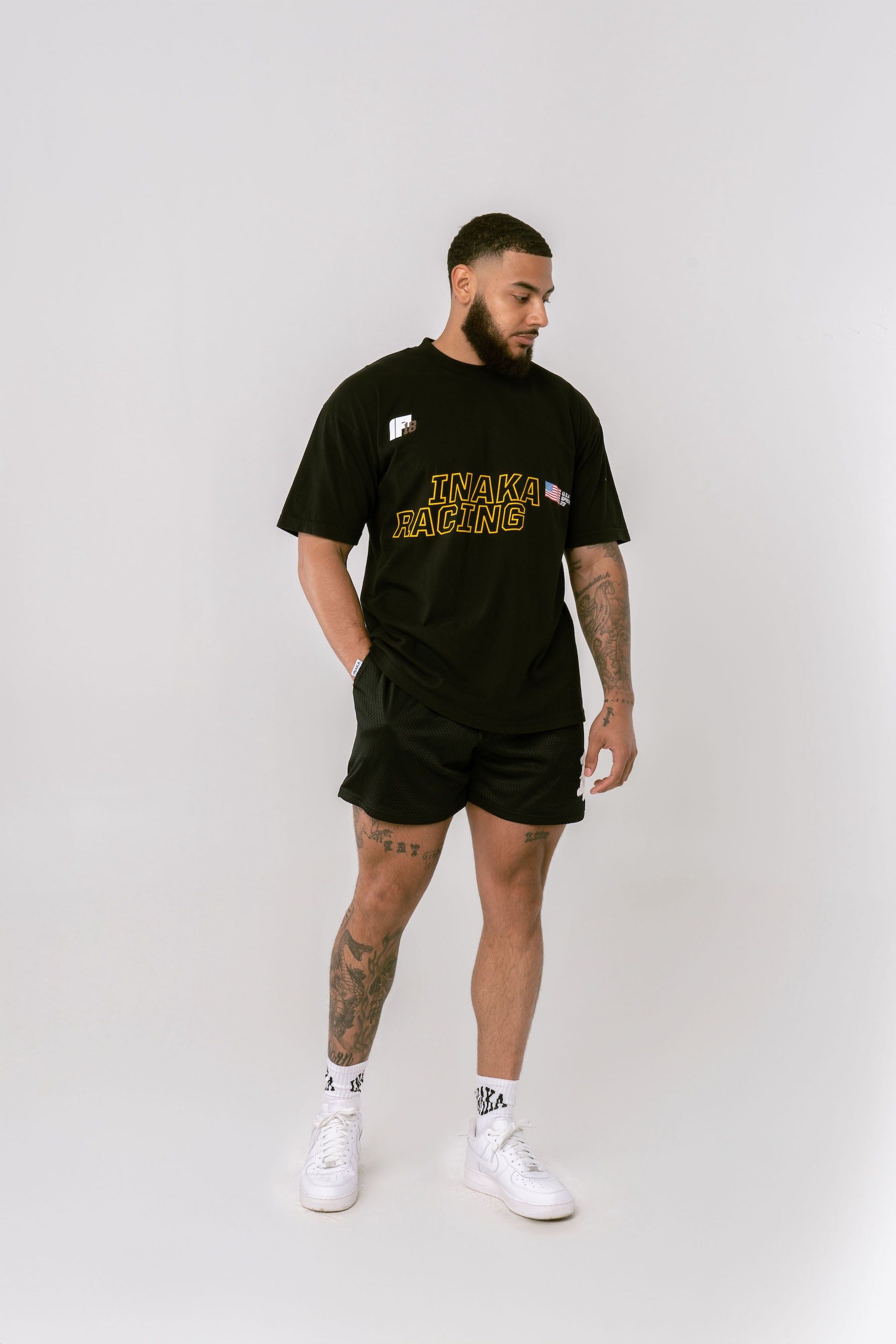 Track Tee - Black sold by Inaka power product image thumbnail 6
