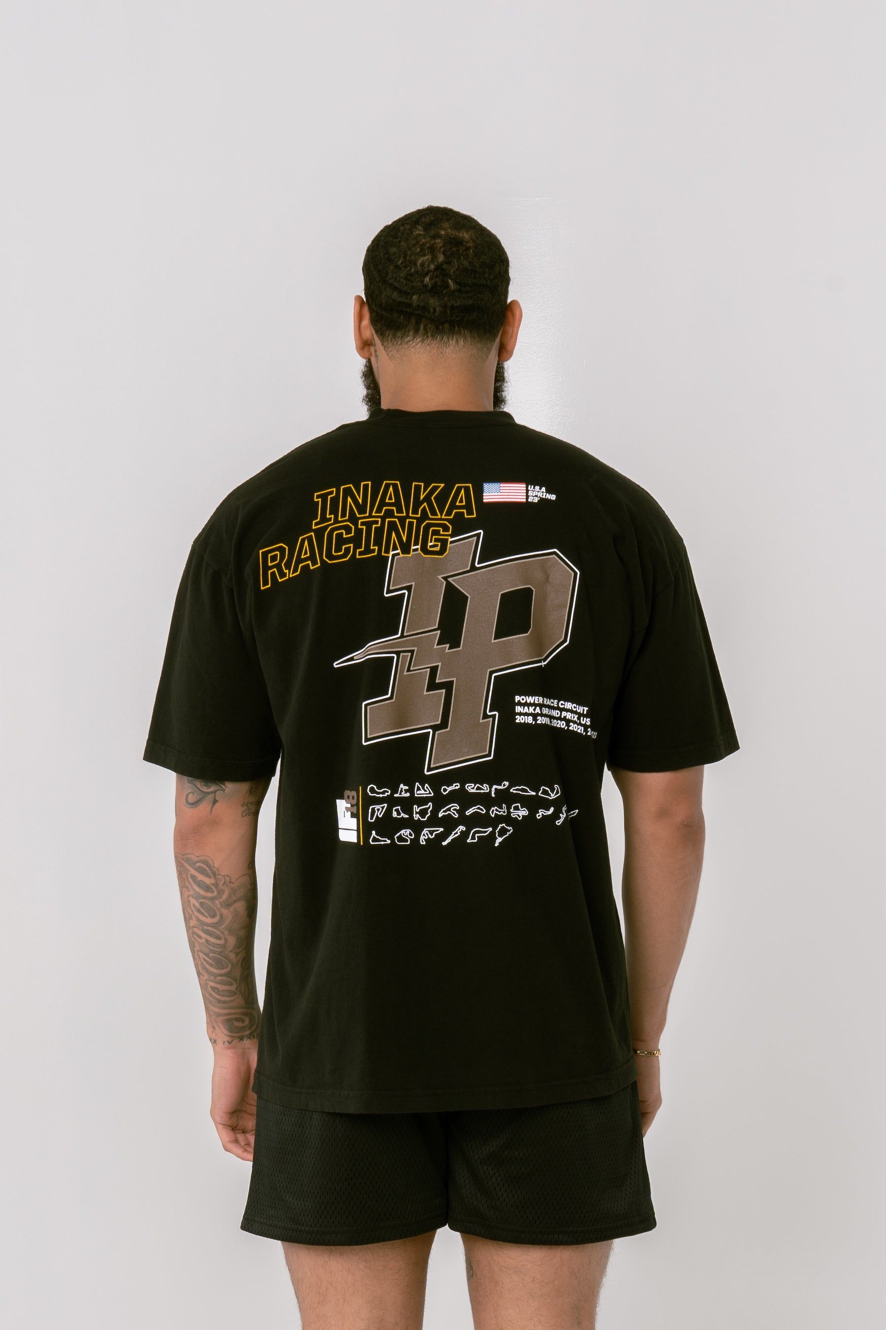 Track Tee - Black sold by Inaka power product image thumbnail 5