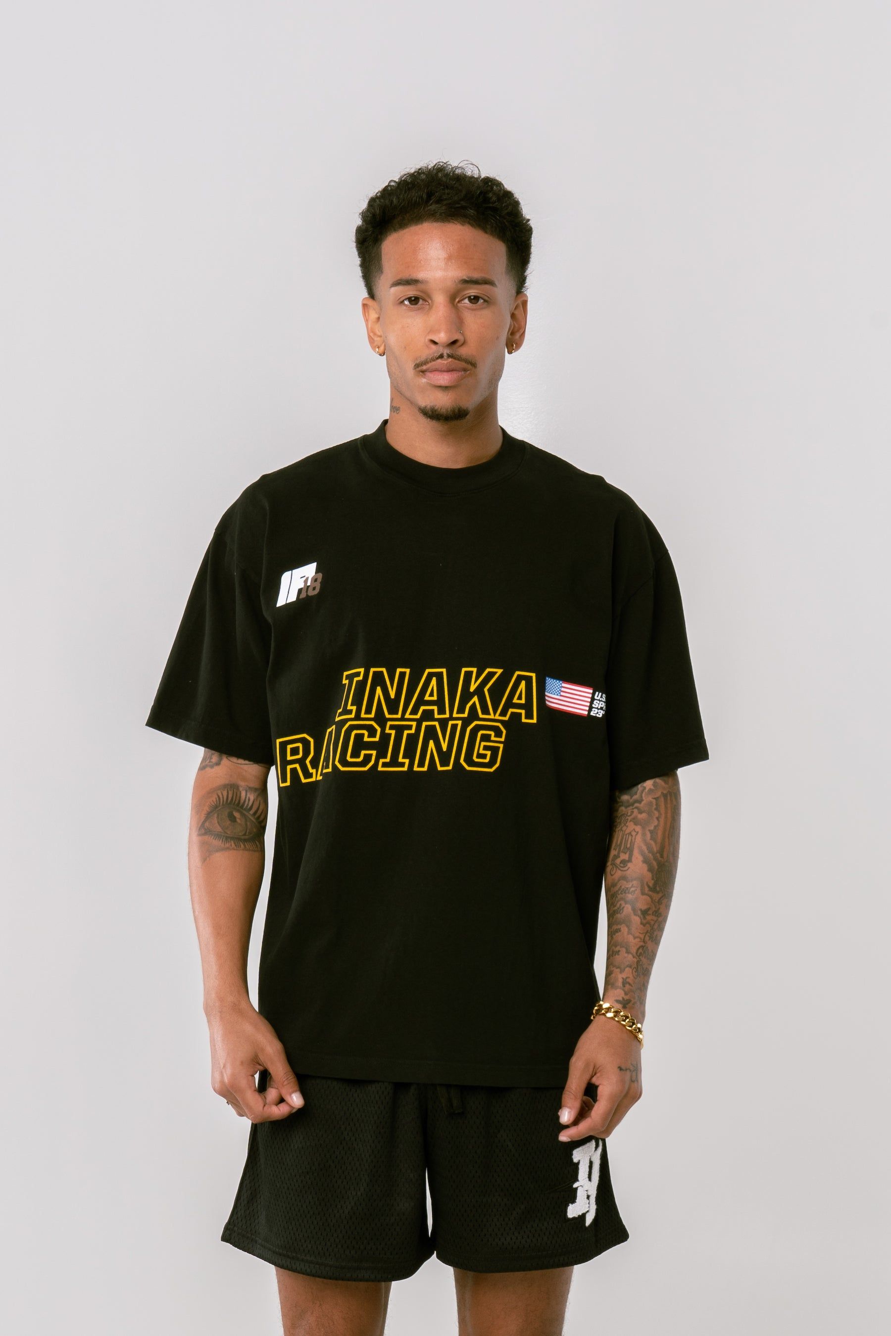 Track Tee - Black sold by Inaka power product image thumbnail 3