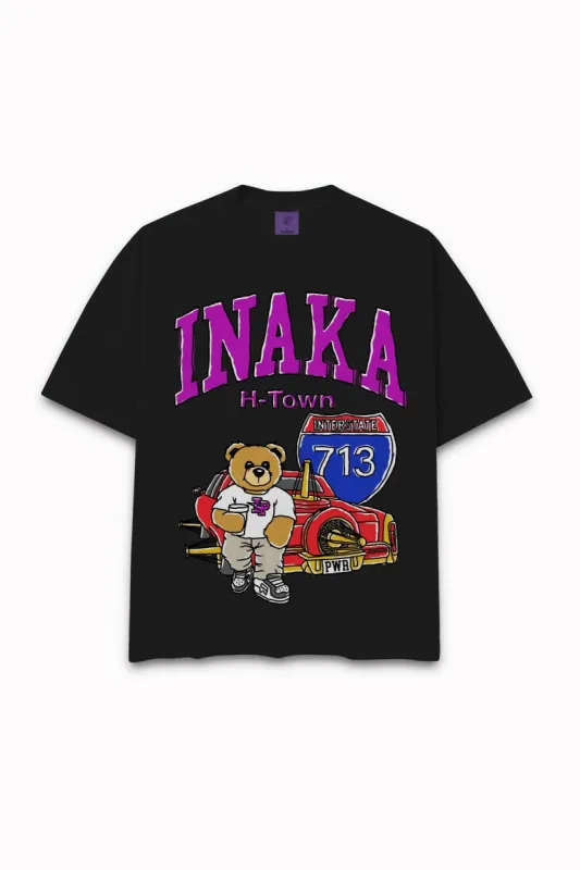 H Town Teddy Tee - Black sold by Inaka power