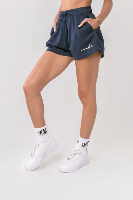 Women's Basic Shorts - Midnight Grey sold by Inaka power