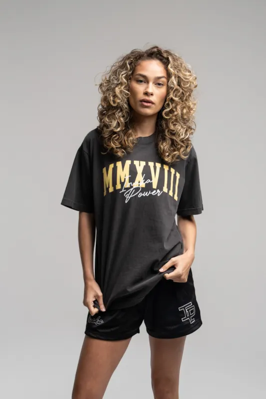 Inaka Roman Numeral Vintage Black Tee sold by Inaka power