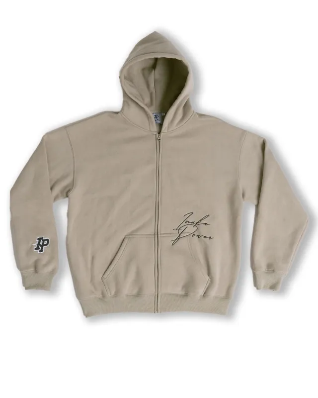 Men's Signature Zip-Up - Sage Grey sold by Inaka power