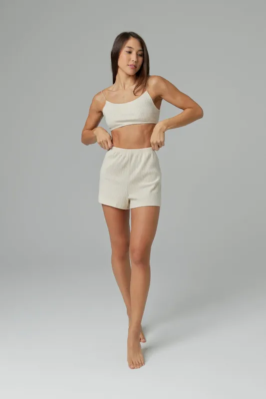 Women's Lounge Shorts - Ivory sold by Inaka power