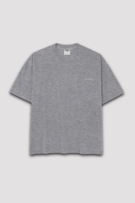 BASICS DISTRESSED TEE - STONE sold by Inaka power