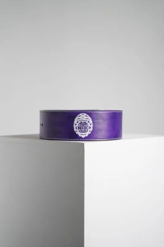 13MM LEVER BELT - PURPLE REIGN (NO BUCKLE) made by Inaka power
