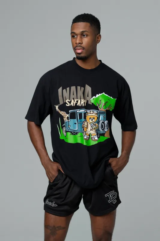 Safari Teddy Tee - Black sold by Inaka power