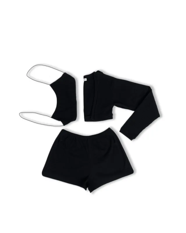 Women’s Lounge Shorts Set - Onyx sold by Inaka power