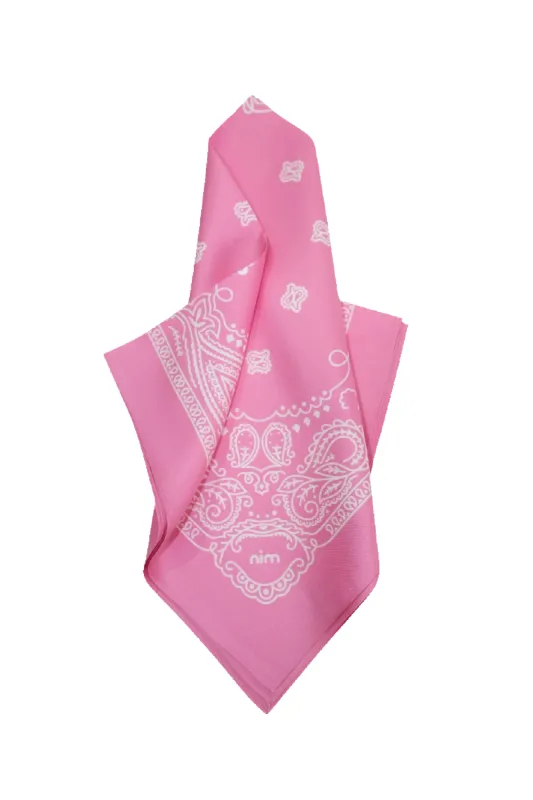 Silk Bag Scarf - Pink sold by Nim the Label