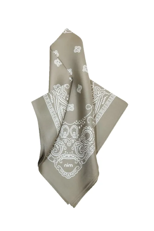 Silk Bag Scarf - Olive sold by Nim the Label
