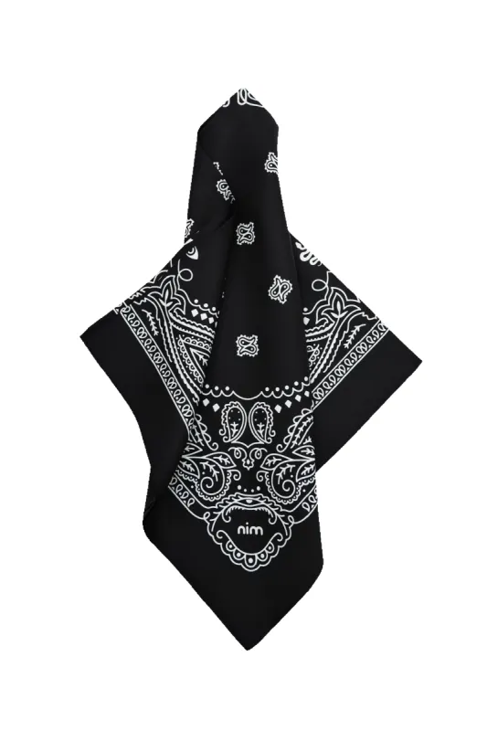 Silk Bag Scarf - Black sold by Nim the Label