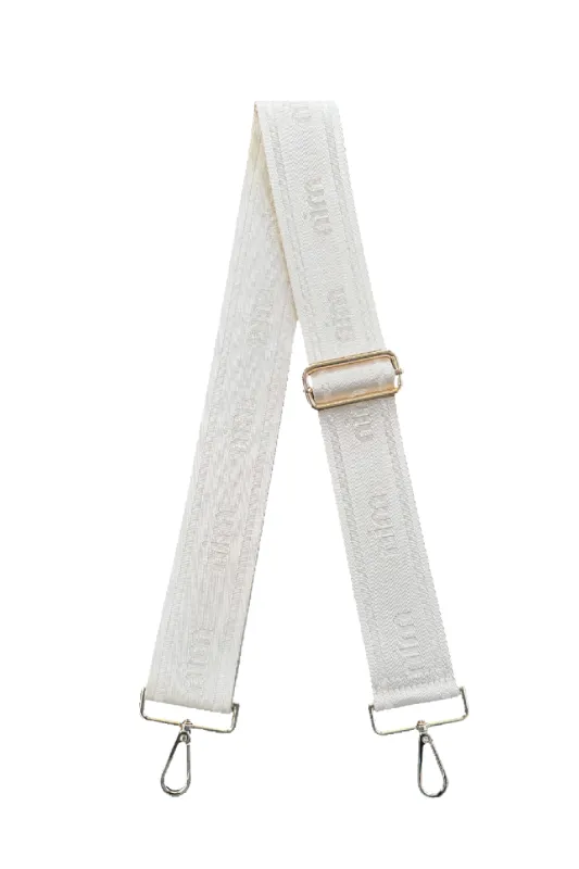 Shoulder Strap - Crème Mono + Gold sold by Nim the Label