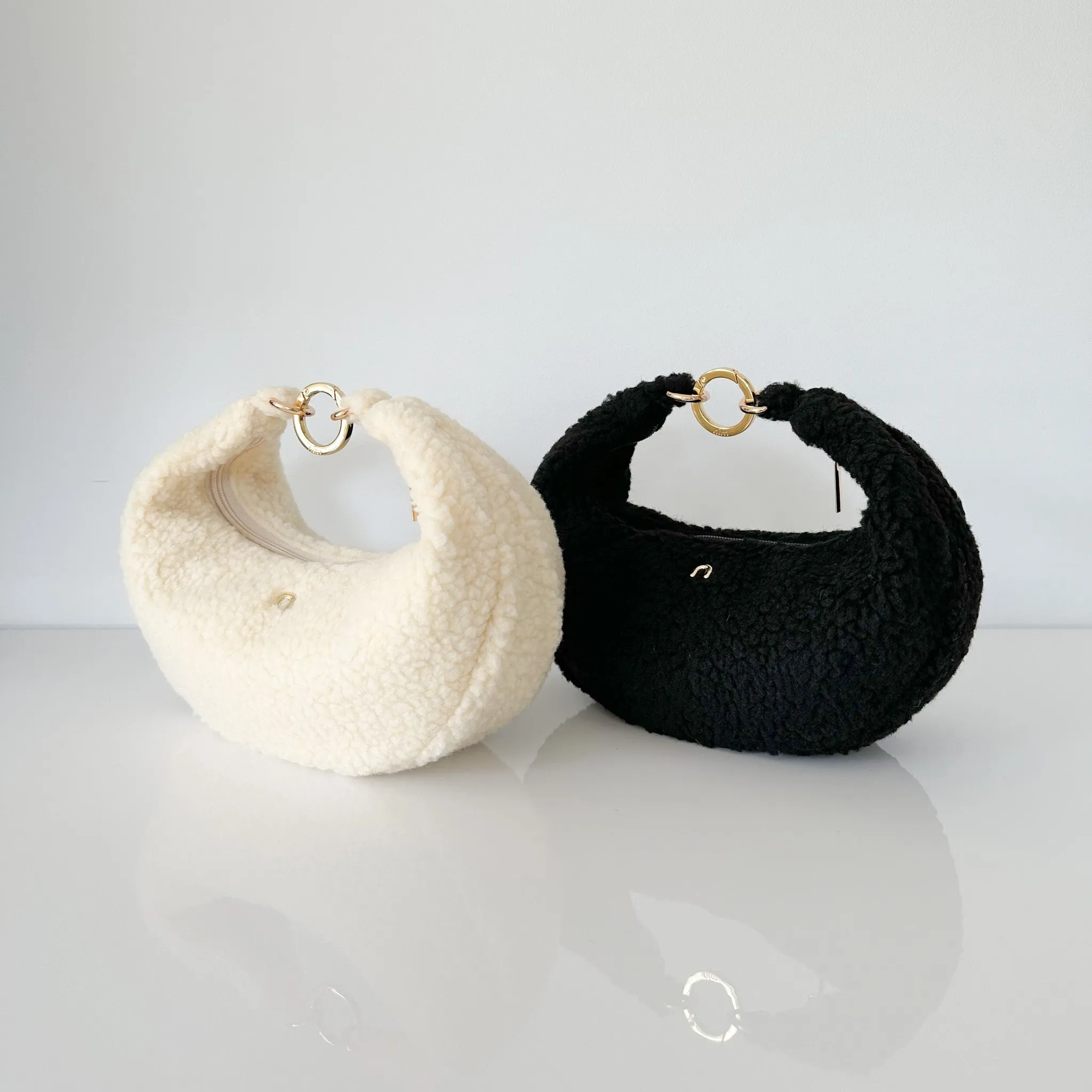 Shearling Sling - Ivory sold by Nim the Label product image thumbnail 3
