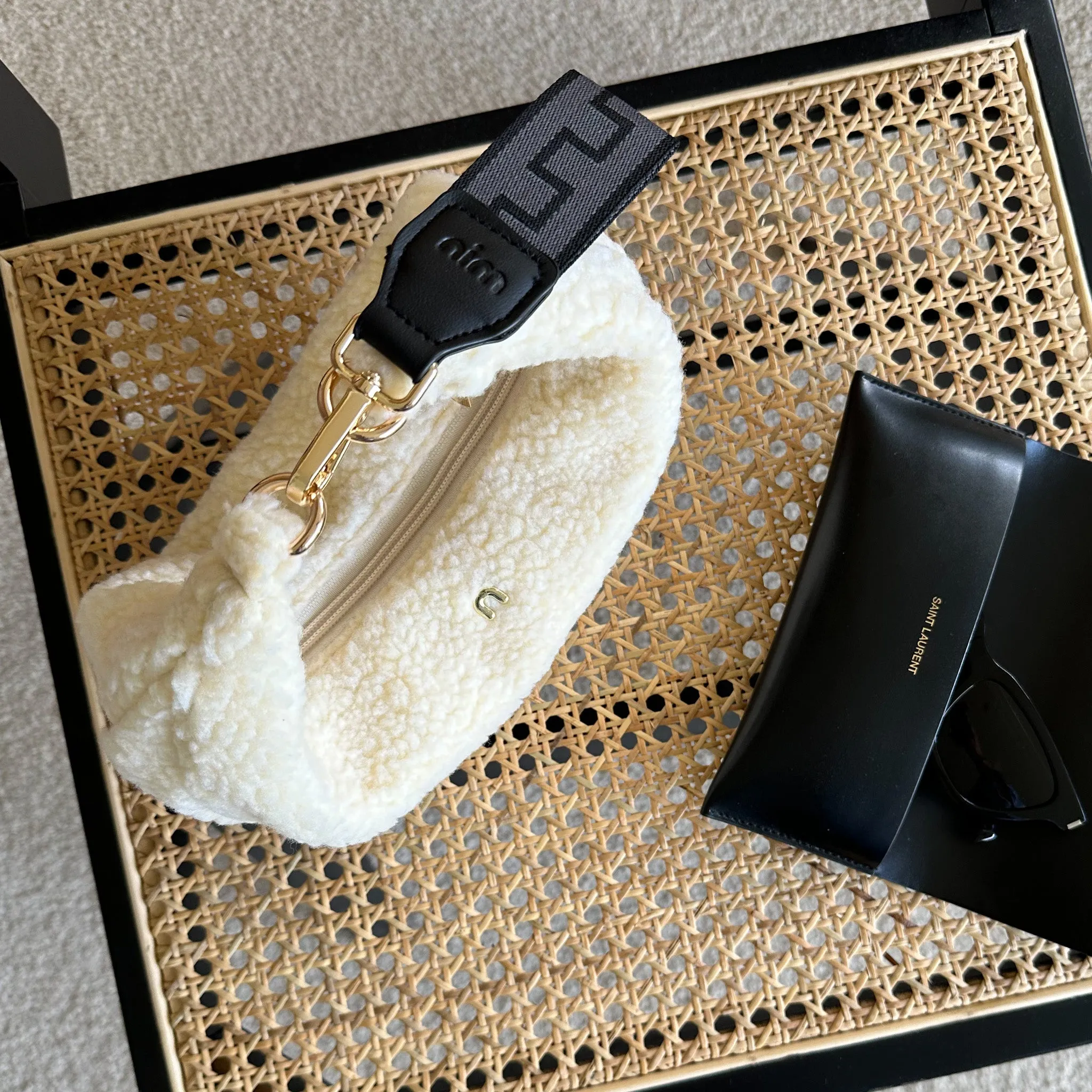 Shearling Sling - Ivory sold by Nim the Label product image thumbnail 5