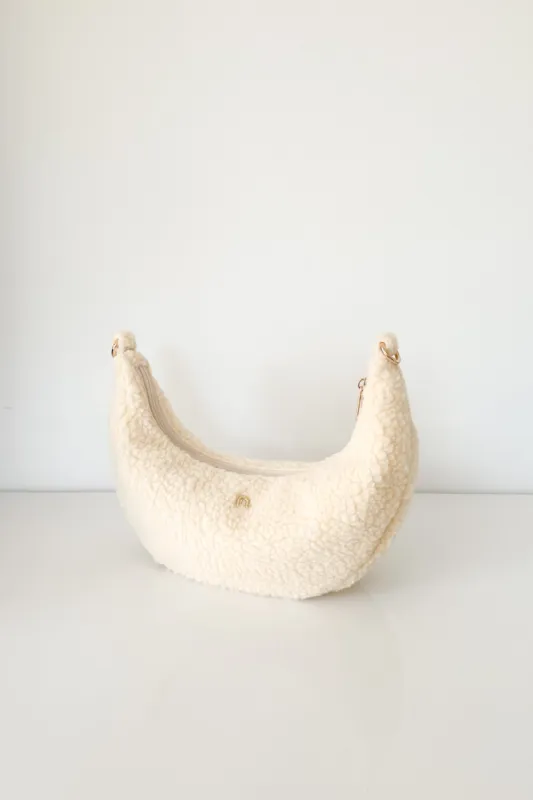Shearling Sling - Ivory sold by Nim the Label