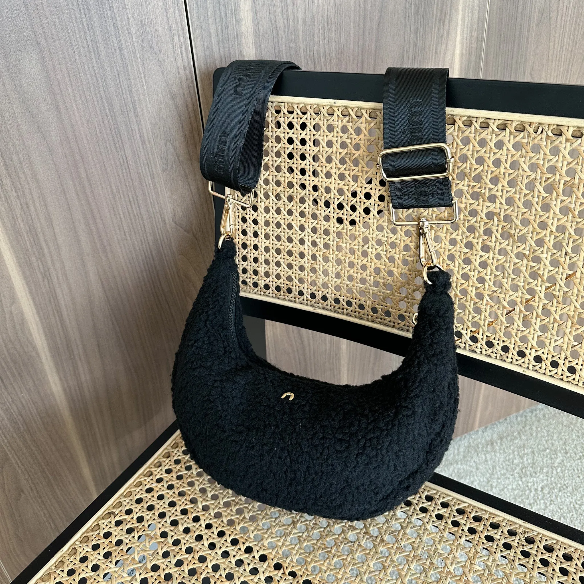 Shearling Sling - Black sold by Nim the Label product image thumbnail 4