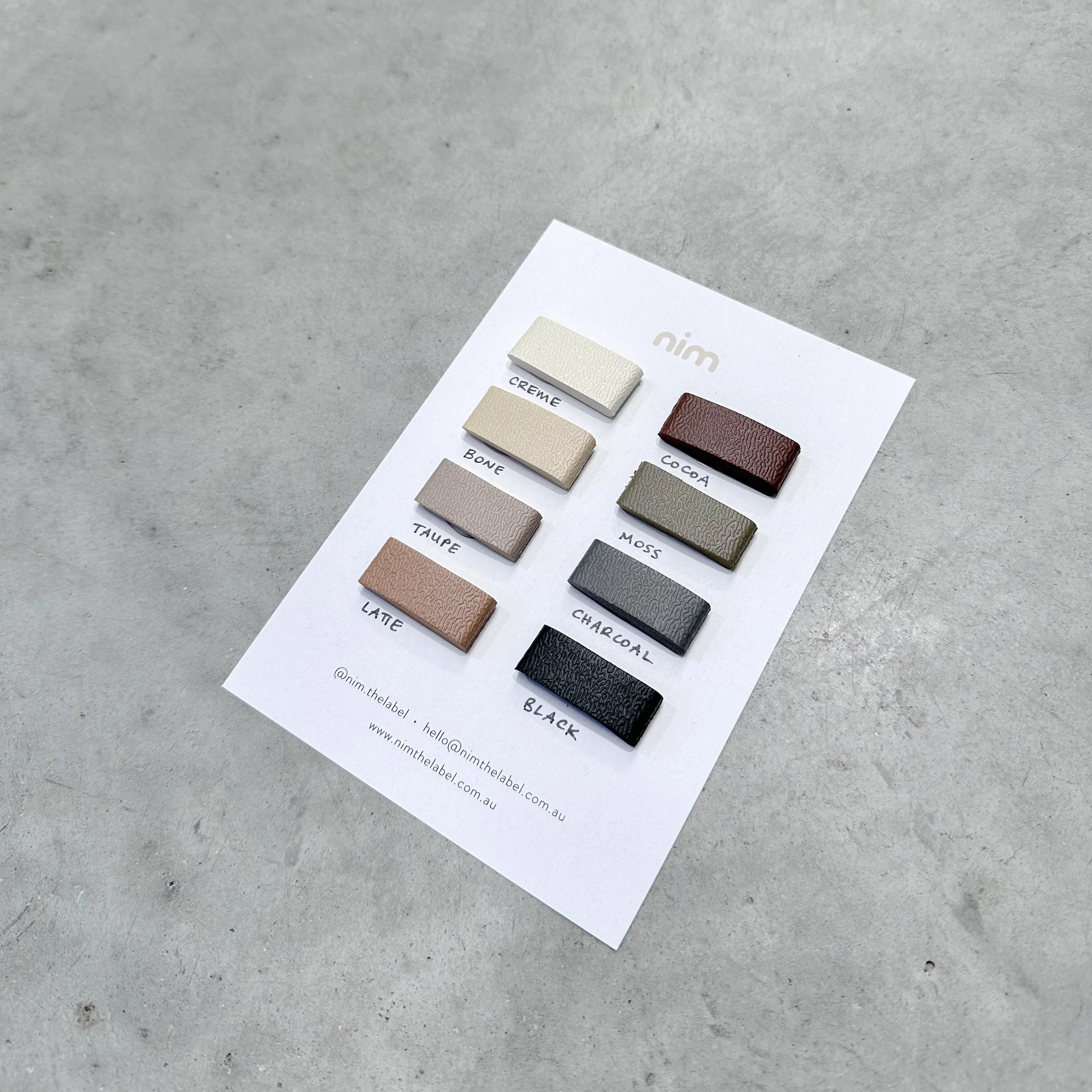 Nim Colour Card sold by Nim the Label