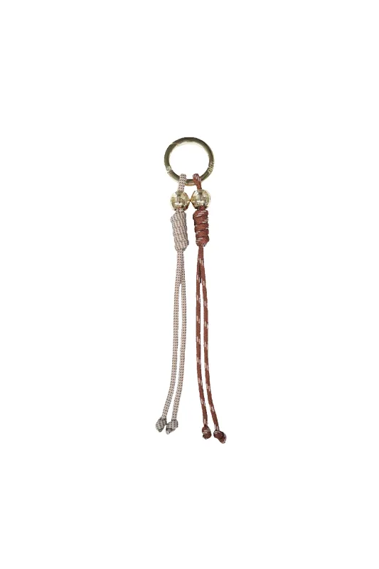 Rope Charm Key Ring - Beige/Brown sold by Nim the Label