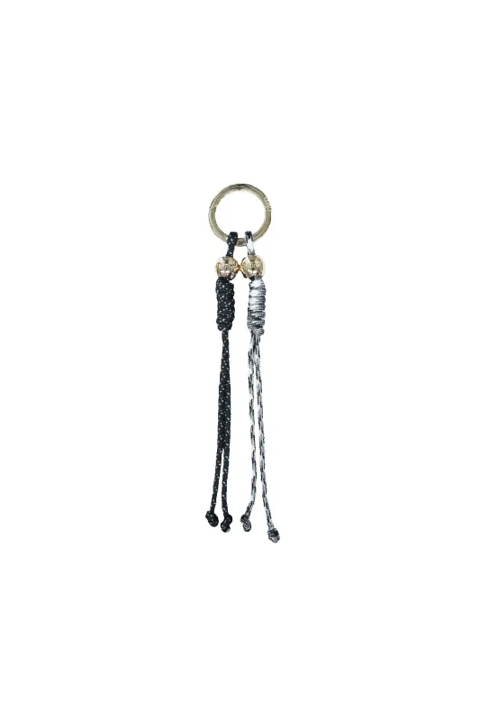 Rope Charm Key Ring - Black/White sold by Nim the Label