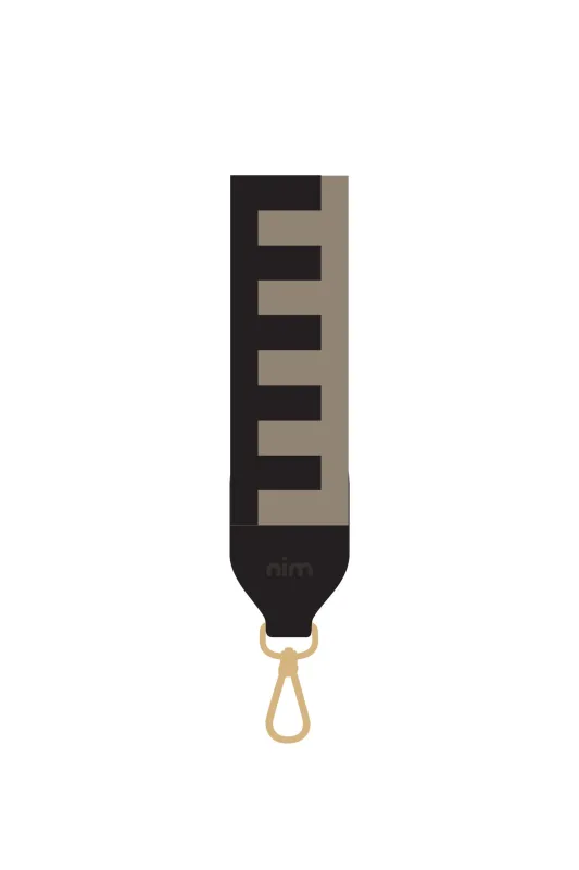 Shoulder Strap - Black/Taupe Block sold by Nim the Label