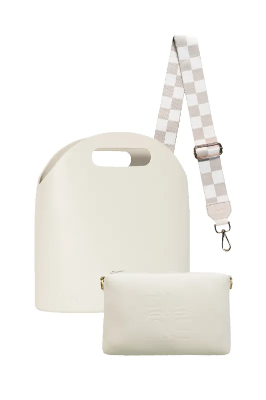 The BB Set - Creme/Check sold by Nim the Label