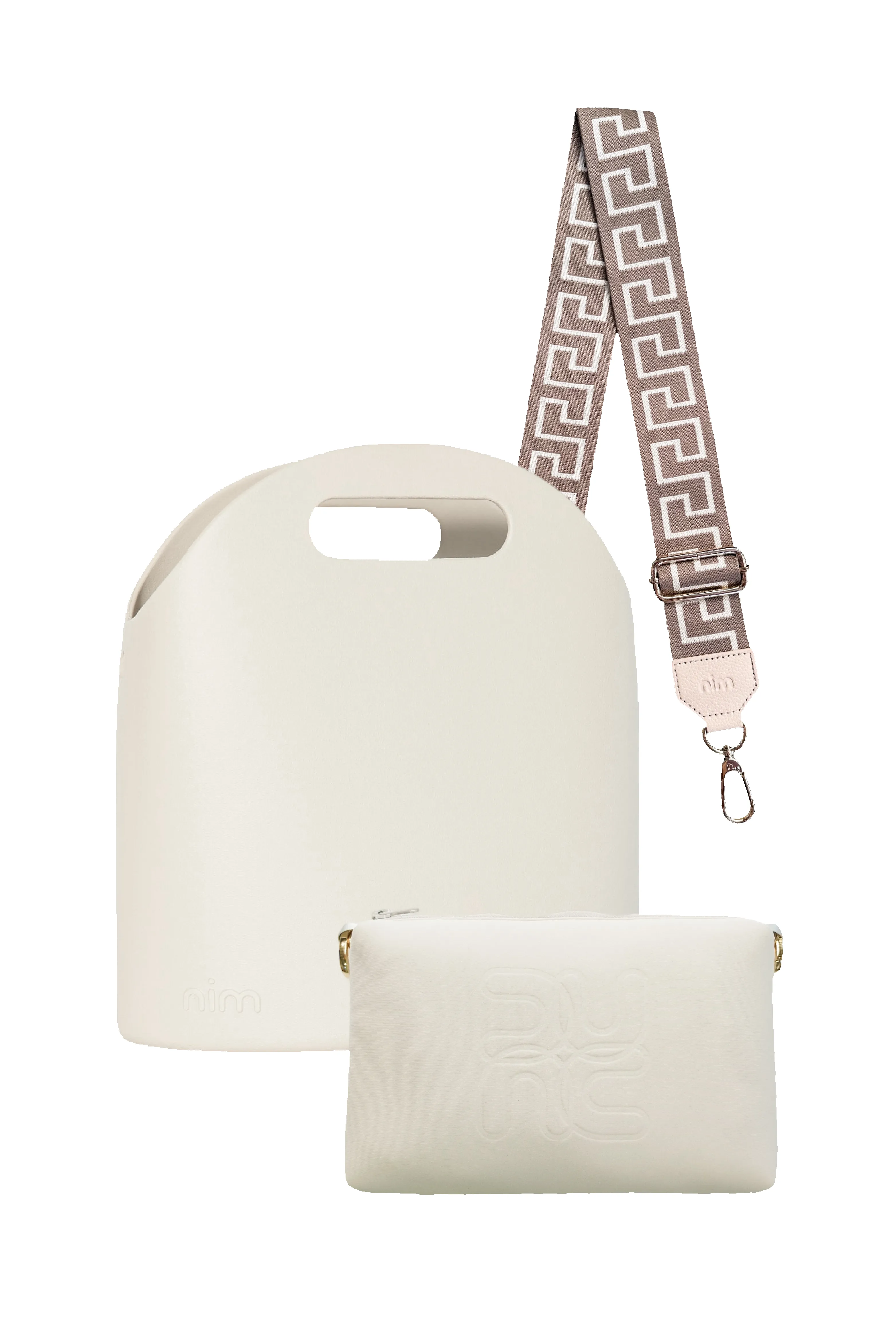 The BB Set - Creme/Taupe Key sold by Nim the Label