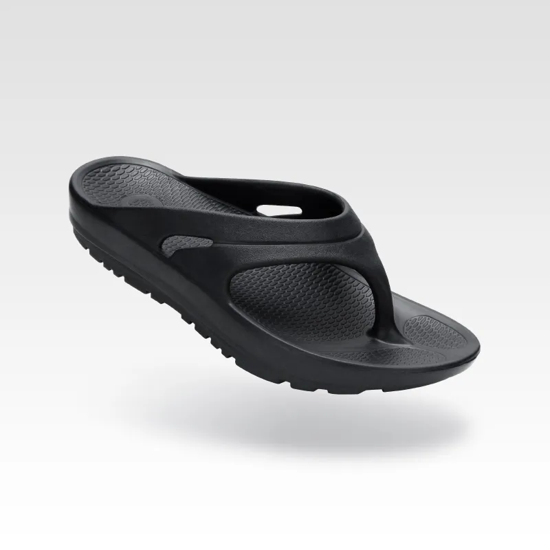 Youth Recovery Flip Flop, Cool Your Jets Black sold by Oka Recovery