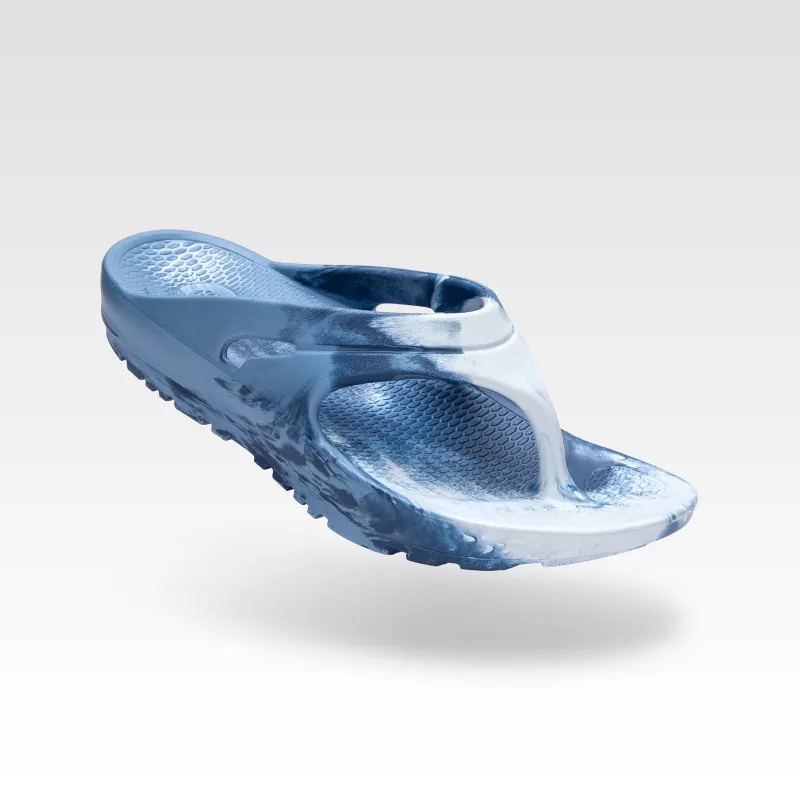 Youth Recovery Flip Flop, Kona Blue Marble sold by Oka Recovery