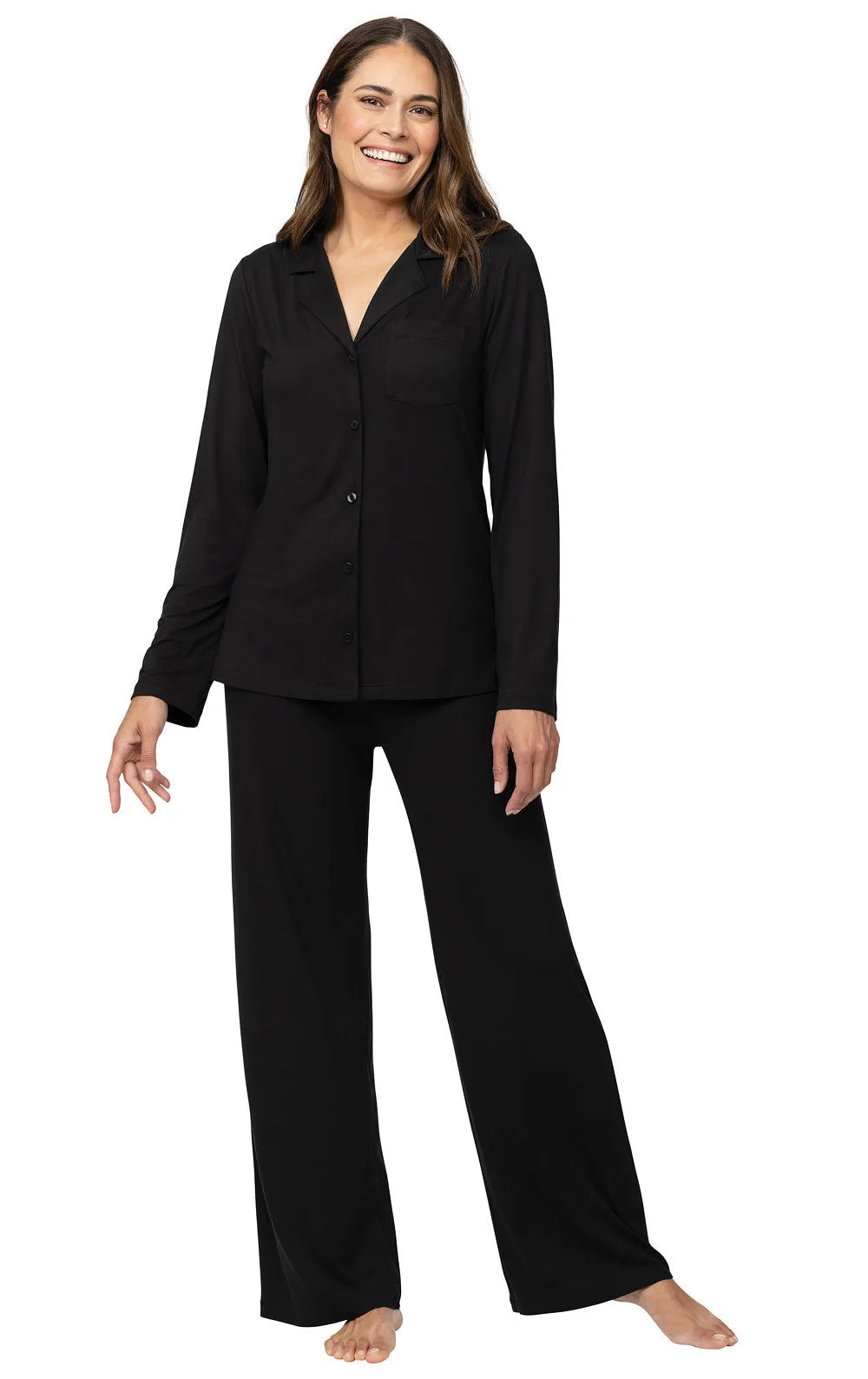 Signature Lightweight Knit Button-Front Pajama sold by Swive product image thumbnail 5