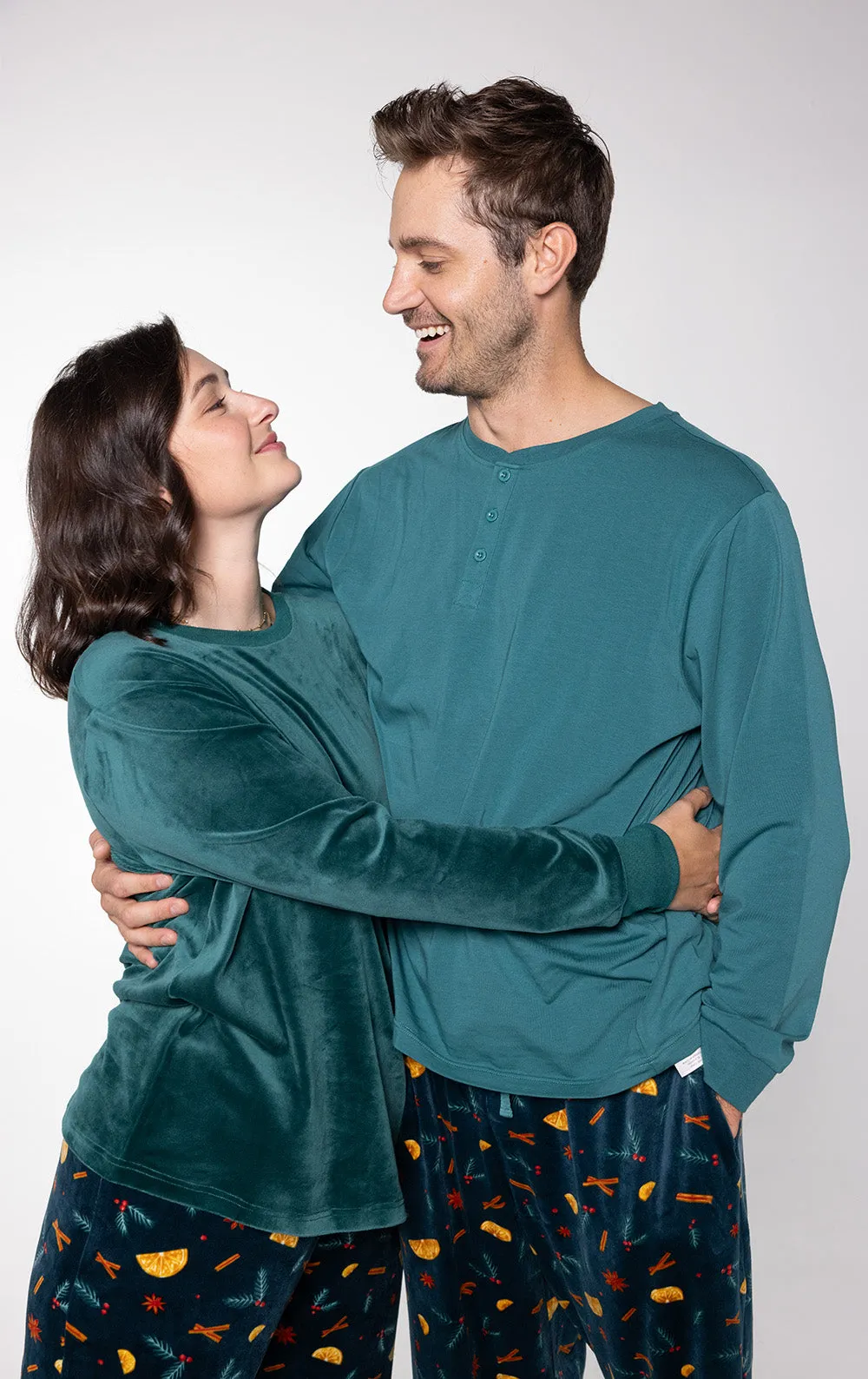 Holiday Garland Couples Matching Pajamas sold by Pajamagram product image thumbnail 4
