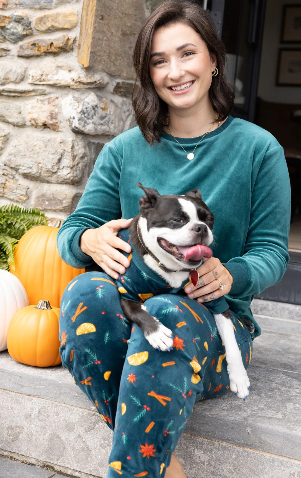 Holiday Garland Matching Pet & Owner Pajamas sold by Pajamagram product image thumbnail 5